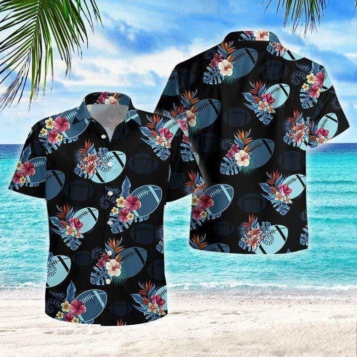 Felacia [Hawaii Shirt] Football For Life Summer Vibe Tropical Hawaiian Aloha Shirts-ZX2289